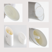 Vente en gros de flacons de déodorant en plastique vides ovales de 15 ml et 30 ml, couleur personnalisée, conteneur pour bâton anti-transpirant
