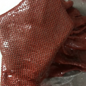 3Mm Kim Loại Lưới Vải Chuỗi Màu Đỏ Thư Lưới Cho Quần Áo - Product Image 4