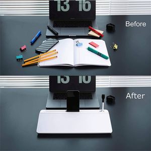 Desktop Brainstorm <b>Whiteboard</b> <b>Glass</b> Dry Erase Board Desk Organizer With Dotted Surface Desktop <b>Whiteboard</b> Pad - Product Image 5