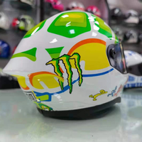 Casque de motocross miniature directement de l'usine, en matériau ABS, intégral, logo et couleurs personnalisables, nouvel emballage en boîte