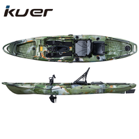 Kayak à pédales très vendu KUER TARPON PROPEL 13FT Bateau en plastique moulé par rotation avec pédales