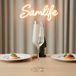 Flûtes à <span class=keywords><strong>champagne</strong></span> en cristal soufflé et taillé à la main Samlife-FL26063 Premium - Product Image 1