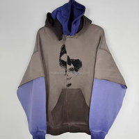 2025 Nouveautés Fabricants de vêtements Streetwear personnalisé avec masque de style Ninja Lot horrible de sweat à capuche tendances sirop contre la toux