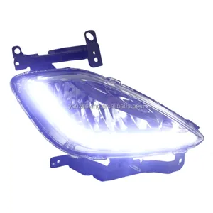 YZX LED DRL antibrouillard couvre feux de jour voiture pare-chocs avant antibrouillard assemblage 12V pour Hyundai Elantra GT I30 2012-2016