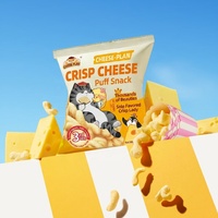 35g Cheese-Plan Snacks de Grano Salados con Forma de Gato, Sin Grasas Trans, Inflados, Directo de Fábrica, Personalizados, Venta al por Mayor, Especiales para Fiestas KTV