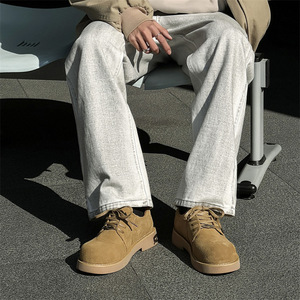 Nuevo diseño 2026: Zapatillas de hombre de cuero genuino con suela gruesa, estilo clásico, personalizadas, de moda, con puntera ancha, para exteriores, las más vendidas al por mayor. - Product Image 2