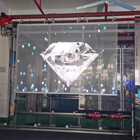 Écran LED Transparent P3, Écran LED Transparent en Verre, Mur Vidéo LED Transparent à Haute Luminosité