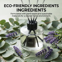 Diffuseur de parfum en verre écologique avec parfum de rose/lavande/thé vert/bergamote, parfum longue durée pour la maison et la voiture