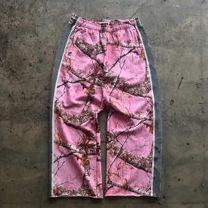 Custom Manufacturer 100% Cotton Casual French Terry Breathable <strong>Jogger</strong> Flared Stacked Striped <strong>Camouflage</strong> Baggy Sweatpants for Men - Product Image 2