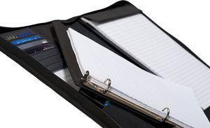 Portafolios Ejecutivo con Cierre y Carpeta de 3 Anillas Extraíble y Bloc de Notas Tamaño Carta, Carpeta con Cierre Negra, Muestra Gratuita - Product Image 3