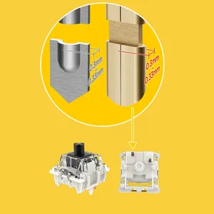 G Pro 3pin SMD RGB 线性触感开关 黑白黄红银棕机械键盘 预涂润滑剂 - Product Image 5