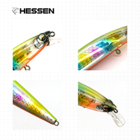 Leurres de pêche flottants ABS colorés pour eau douce et eau salée avec hameçon 20g 120mm, leurres durs type Minnow pour la pêche au bar