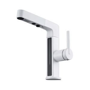 Basin Faucet Single Handle Ceramic Valve <b>Deck</b> Mounted Brass Faucets - Product Image 4