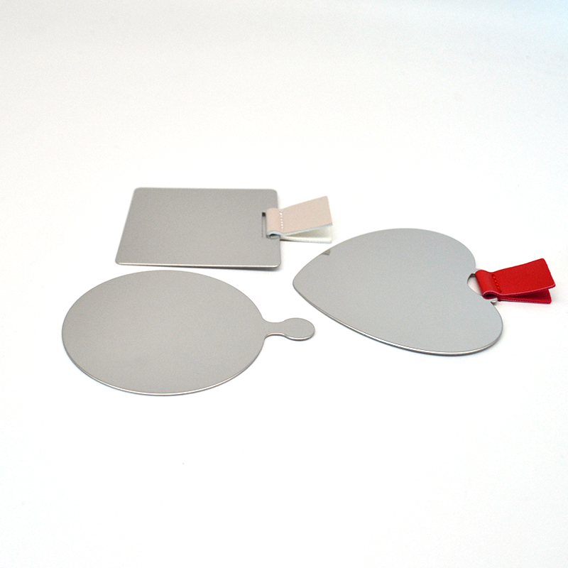 Индивидуальное ручное зеркало, маленькое металлическое зеркало, зеркало для макияжа