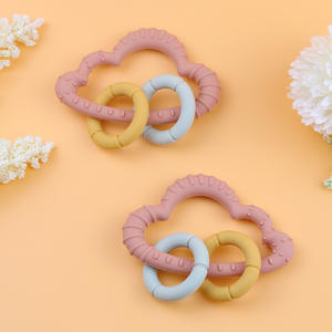 Anneau de dentition pour bébé en silicone souple sans BPA Newever, jouet à mâcher pour la dentition, unisexe - Product Image 5