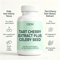 Extrait de cerise acidulée et graines de céleri, 60 capsules végétariennes