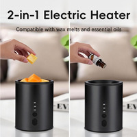 Diffuseur d'arômes 2-en-1 avec veilleuse chauffe-bougie électrique, modes de couleur RGB, basse tension 5V, amovible et sûr