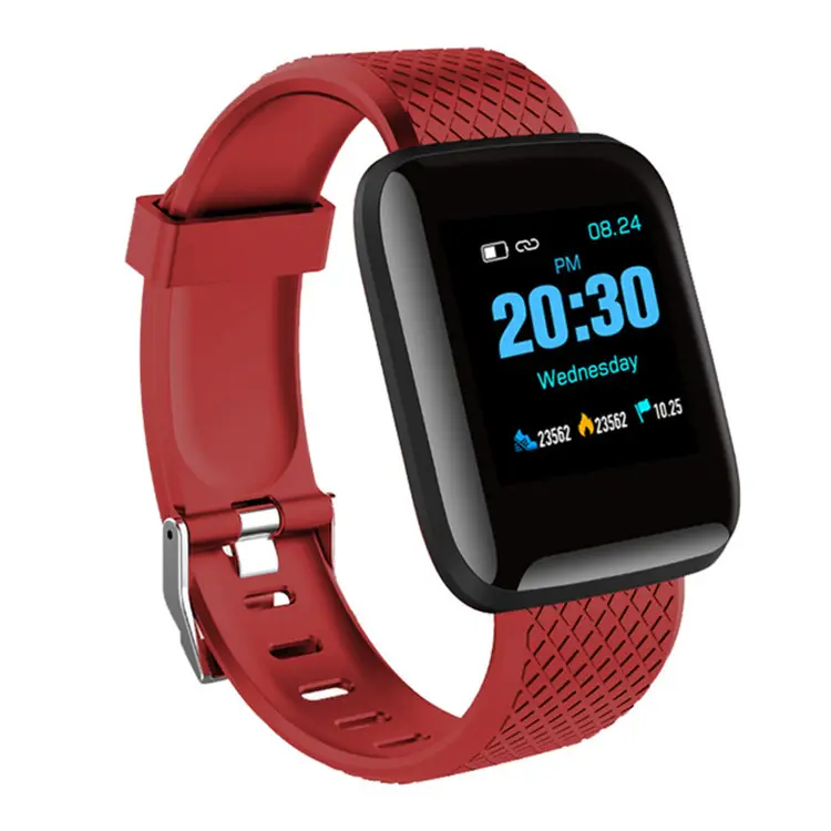 Smart Watches 2020 Most Popular 116plus Smart Bracelet Fitness Tracker Heart Rate Monitor Led Wrist Band man Smartwatch