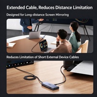 UGREEN USB C Hub 5 in 1 Adaptor Tipe C dengan HD\MI 4K 3 USB 3.0 PD 100W Kabel 1.5m untuk Laptop MacBook