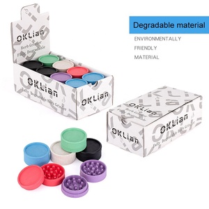 Logo personnalisé Accessoires pour fumeurs Broyeur écologique biodégradable 55mm Broyeur d'herbes et de tabac à épices en plastique biodégradable - Product Image 6