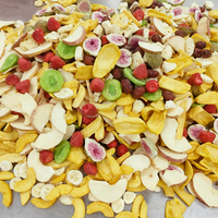 Mélange de fruits lyophilisés en vrac à bon prix les plus vendus (fraise banane kiwi figue rouge datte pomme)
