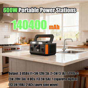 Stasiun Daya Portabel 600W Station 140400mAh <span class=keywords><strong>Generator</strong></span> Luar Ruangan Pengisian Daya Tenaga Surya Perlengkapan Darurat untuk Berkemah - Product Image 5