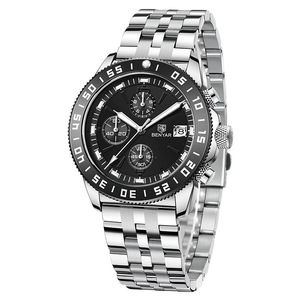 Reloj Benyar para hombre, cronógrafo de cuarzo, correa de acero inoxidable, resistente al agua hasta 50 m, pantalla analógica BY-5198 - Product Image 5