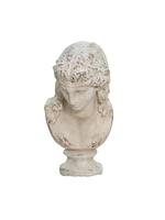 Statuette Vénus en résine vintage française européenne, sculpture artisanale vieillie, ornement décoratif pour salon et entrée