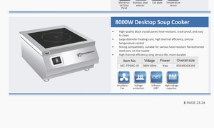 2026 Cuisinière à <span class=keywords><strong>induction</strong></span> de bureau en céramique à brûleur unique Cuisinière plate concave en acier inoxydable pour hôtels Source d'alimentation électrique - Product Image 3
