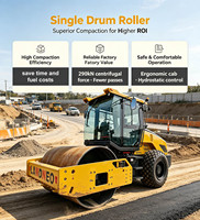 Compacteur routier de 12 tonnes, engin de construction avec moteur Wechai pour le compactage de l'asphalte, du sol et du gravier