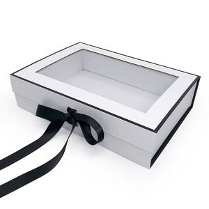 Caja <span class=keywords><strong>de</strong></span> Regalo <span class=keywords><strong>de</strong></span> Papel Elegante con Ventana <span class=keywords><strong>de</strong></span> Cartón para Dulces, Galletas, Pan, Pasteles, <span class=keywords><strong>Donuts</strong></span>, Macarons, Caramelos y Alimentos - Product Image 2