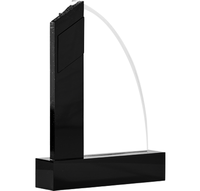 Trophée de reconnaissance en cristal noble gravé et personnalisé pour les employés, cadeau mémorable de l'année