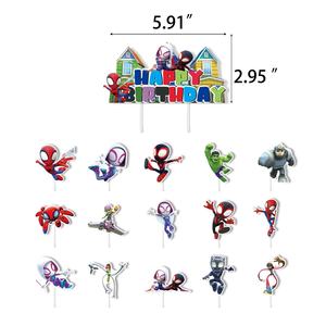 América Spider-Man <span class=keywords><strong>Avengers</strong></span> Globos <span class=keywords><strong>de</strong></span> látex y pancarta <span class=keywords><strong>de</strong></span> papel Superhéroe Suministros <span class=keywords><strong>de</strong></span> decoraciones para fiesta <span class=keywords><strong>de</strong></span> cumpleaños - Product Image 3