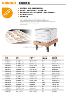 Bền thương mại nhà bếp lưu trữ container nhựa khay nướng bánh pizza bột chống hộp cho Nhà hàng phục vụ & phục vụ - Product Image 4