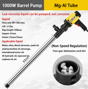 Cavitt Magaluma 304 1000W High Pressure Portable <strong>Electric</strong> <strong>Oil</strong> Barrel <strong>Pump</strong> 220V for <strong>Oil</strong> Transfer &amp; Wastewater Treatment - Product Image 2