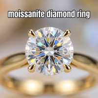 Bague de fiançailles simple en argent sterling 925 avec moissanite VVS1, bague de mariage pour femme, bijoux d'anniversaire de mariage