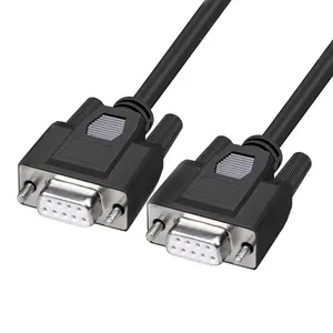 LAIMODA Double shield RS232 Female to Female VGA DB 9P Computer Cable with Gold-plated connector