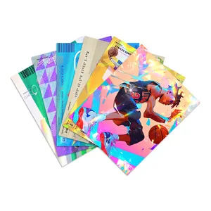 Personalizado de dibujos animados deportes anime holográfico juego de comercio TCG tablero niños cartas cubierta juego de impresión para la tarjeta de comercio