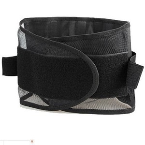 Customized Fishnet Pattern Medical Waist Support <b>Belt</b> Breathable <b>Elastic</b> Adjustable For Adults Basketball Lumbar Support Black - Product Image 1