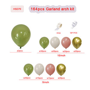 طقم قوس بالونات بألوان خضراء ووردية على شكل الأفوكادو بثيمة الغابة الاستوائية لتزيين حفلات أعياد ميلاد الأطفال - Product Image 5