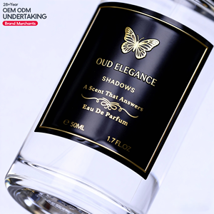 Custom profumo di lusso Premium Packaging durevole oro impermeabile in alluminio adesivo etichetta stampa UV su bottiglia di cosmetici - Product Image 1