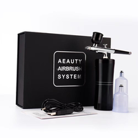 Mini Compresor de Aire Portátil con Inyector de Oxígeno, Aerógrafo Inalámbrico para Pintura, Pulverizador de Agua, Arte de Uñas, Tatuajes, Manualidades, Decoración de Pasteles, Nano Niebla Hidratante
