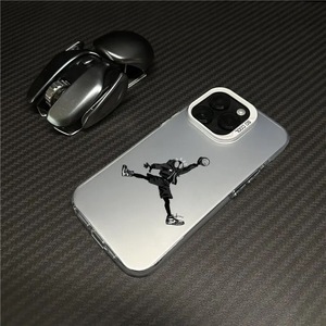 Fly Basketball Man Impression Électrolytique Argent Clé TPU PC Housse de Téléphone Portable pour <span class=keywords><strong>Iphone</strong></span> X Xr Xs <span class=keywords><strong>11</strong></span> 12 13 14 15 16 Pro 17 - Product Image 3
