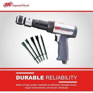 Kit de martillo neumático Ingersoll Rand 119MAXK de 3 1/2 pulgadas de carrera con juego de 5 cinceles para aplicaciones de trabajo pesado - Product Image 5