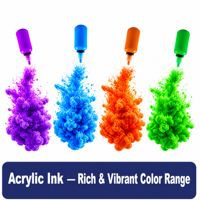 Ensemble de peinture acrylique pour coulage OEM 36 couleurs 10 ml pour toile, papier et verre - à base d'eau, séchage rapide, multi-usages, certifié EN71