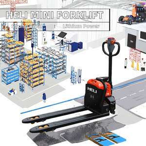 מלגזה חשמלית מיני Heli דגם חדש 1.5t1.8t 2t עם סוללת ליתיום, אורך מזלג 1160 מ\\\"מ, אחריות לשנה, דגם סיני AZCC Solid - Product Image 3