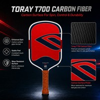 Pala de Pickleball GEN5 Omni Alargada, Termoformada, Fibra de Carbono T700, Núcleo de Espuma EPP, Aprobada por la USAPA, Raqueta Profesional, OEM Personalizada
