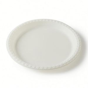 Venta Directa de Platos Redondos Desechables, Competitivos, Únicos, Aptos para Microondas, Biodegradables, de Almidón de Maíz, para Fiestas, 20.3x20.3cm, Blancos - Product Image 2