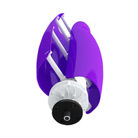 Éolienne à axe vertical en forme de tulipe, matériaux composites, options de puissance 500W-700W, moteur à lévitation magnétique, vents légers