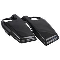Couvercles de sacoches 100 % fibre de carbone véritable avec haut-parleurs, finition brillante 3K Twill pour Harley Touring 2025 Street Glide Ultra (FLHXU)